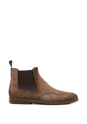 Santoni elastic-panel boots - Brown