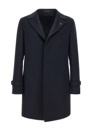 Tagliatore peak lapel buttoned coat - Blue