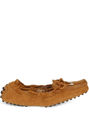 Tod's suede boat shoes - Brown