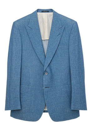 TOM FORD button single-breasted blazer - Blue