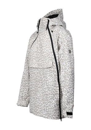 Brunotti Joicya leopard hooded ski jacket - White