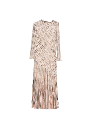 Missoni long-sleeve striped maxi dress - Neutrals
