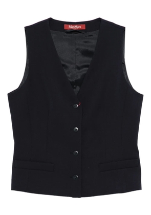 Max Mara buttoned V-neck gilet - Blue