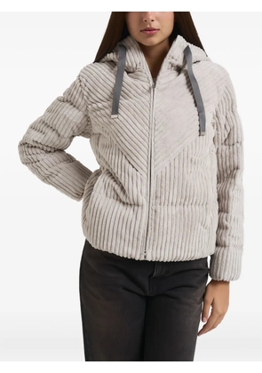 Colmar hooded corduroy jacket - Neutrals