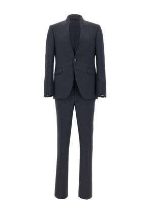 Carlo Pignatelli mandarin collar three-piece suit - Blue
