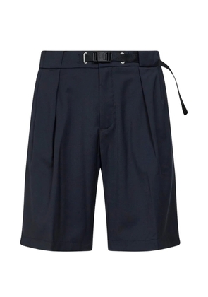 White Sand buckle pleated shorts - Blue