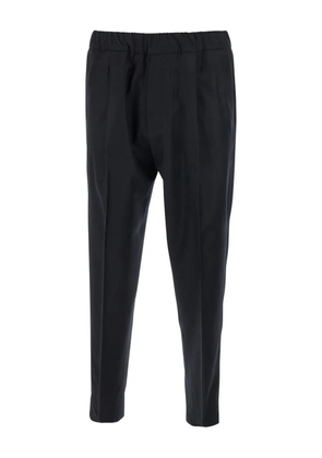 Low Brand elastic-waist trousers - Black