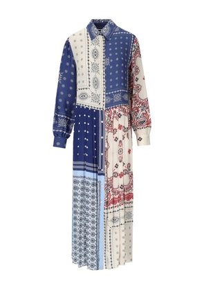Weekend Max Mara paisley-print pleated dress - Blue