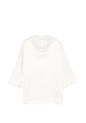 Peserico beaded-neck blouse - Yellow