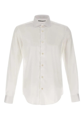 Brian Dales cotton double cuffs button shirt - White
