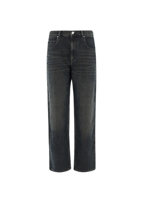 ISABEL MARANT straight-leg denim trousers - Blue