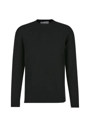Setchu zip-fastening long-sleeve sweater - Black