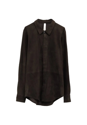 Lauren Manoogian suede buttoned shirt - Grey