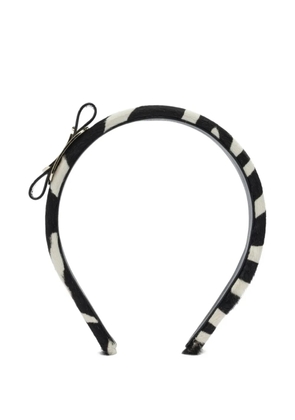 Ferragamo striped bow hair accessory - Black