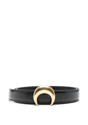 Marine Serre crescent-moon buckle belt - Black