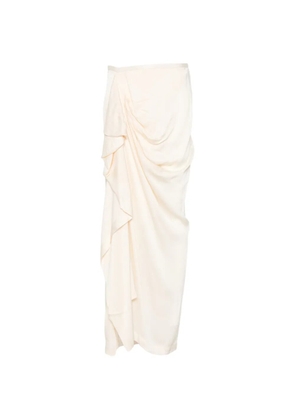 BONDI BORN draped long skirt - Neutrals