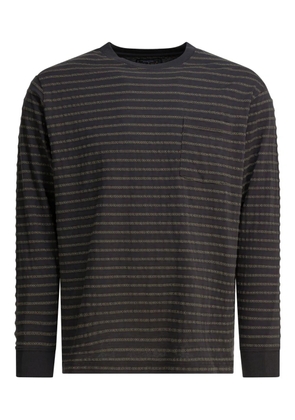 BEAMS PLUS chest-pocket striped T-shirt - Grey