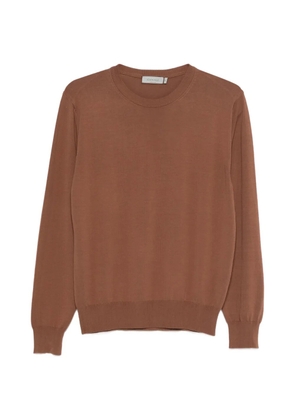Canali crew-neck long-sleeve sweater - Brown