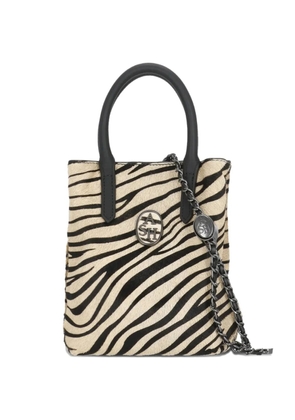 Ash Reggae zebra-pattern tote bag - Neutrals