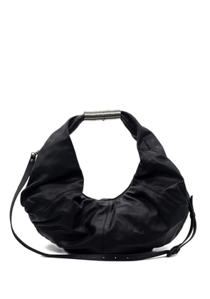 Vic Matie gathered-detail tote bag - Black