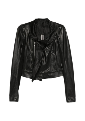 Rick Owens zip draped jacket - Black