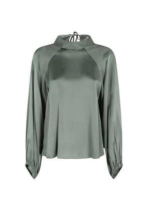 Semicouture Carmine tie-fastening blouse - Green