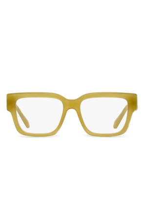 Ferragamo Eyewear rectangular logo glasses - Yellow