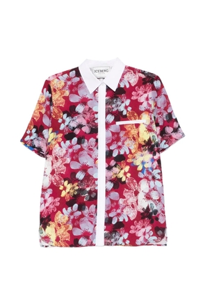 Iceberg flora-print collared shirt