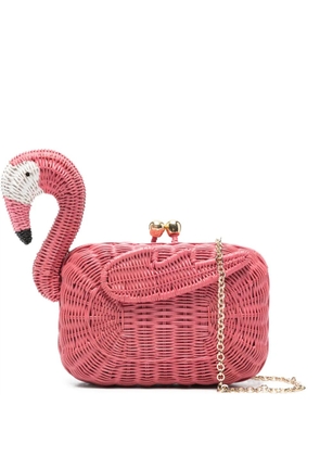 SERPUI Nick Flamingo clutch bag - Pink
