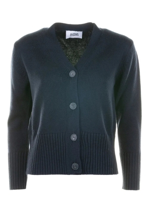 ALPHA STUDIO buttoned v-neck cardigan - Blue