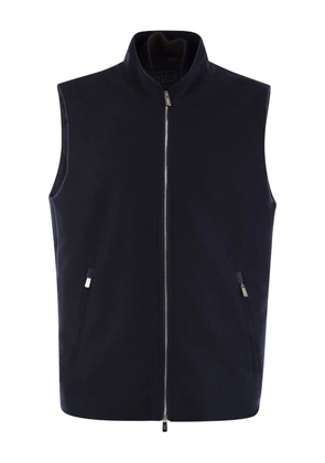 Fedeli zipped cashmere waistcoat - Blue