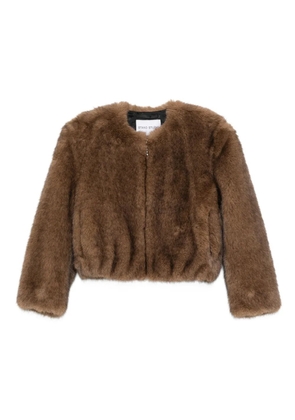 STAND STUDIO zip-up jacket - Brown