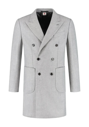 Luigi Borrelli herringbone coat - Grey