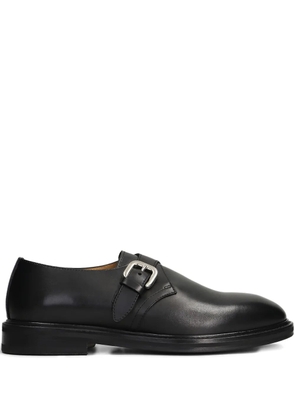 Henderson Baracco buckle-strap leather monk shoes - Black