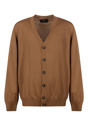 Gran Sasso button v-neck cardigan - Brown