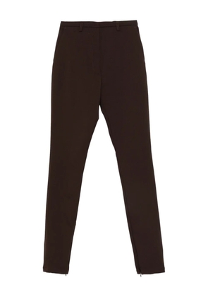 THELATEST zip-detail trousers - Brown
