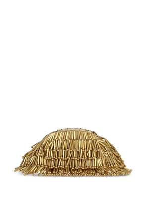 Cult Gaia nano Jaala beaded clutch bag - Gold