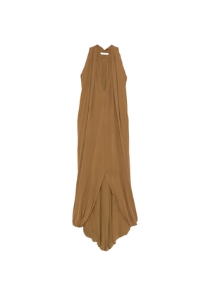Esse Studios V-neck split dress - Brown