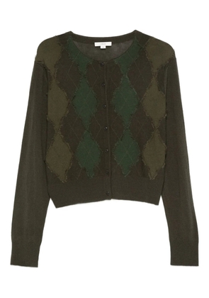 Vince argyle button knitwear - Green
