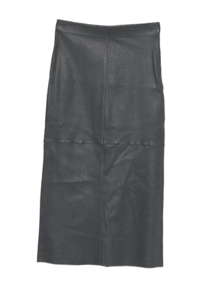 Alysi stretch leather skirt - Black
