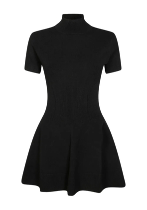 DONDUP short-sleeve ribbed mini dress - Black