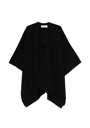 Róhe double-faced poncho - Black