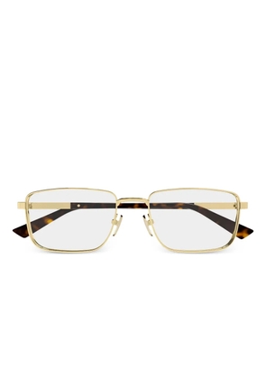 Gucci Eyewear rectangle-frame glasses - Gold