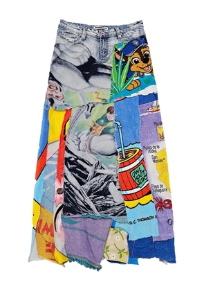 Borbala printed midi skirt - Blue