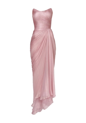 Iris Serban draped strapless dress - Pink