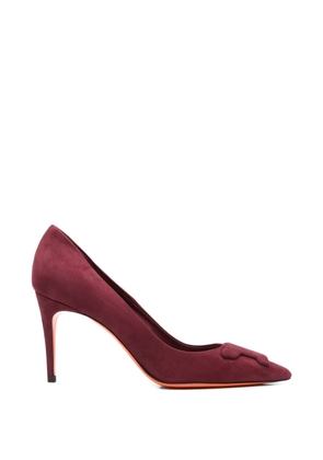 Santoni pointed-toe pumps - Red