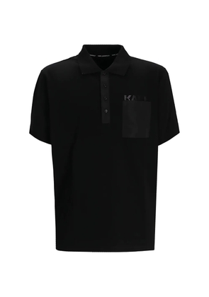 Karl Lagerfeld chest-pocket polo shirt - Black