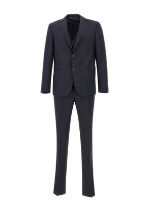Marchesani peak lapel three-piece suit - Blue