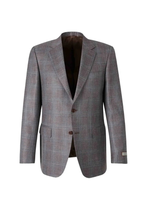 Canali check-pattern blazer - Grey