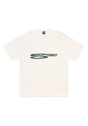 Stüssy logo-print round-neck T-shirt - Neutrals